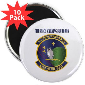 7SWS - M01 - 01 - 7th Space Warning Squadron With Text - 2.25" Magnet (10 pack)